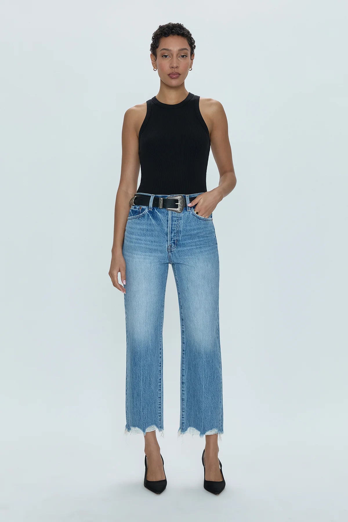 Pistola - Cassie Crop Super High Rise Straight Crop