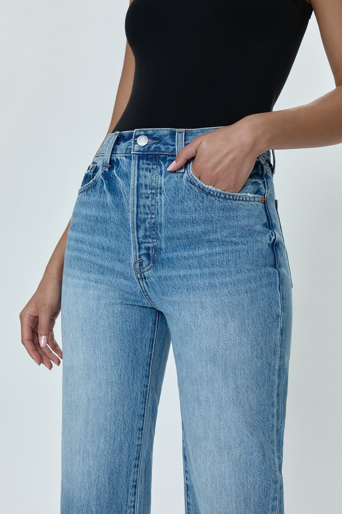 Pistola - Cassie Crop Super High Rise Straight Crop