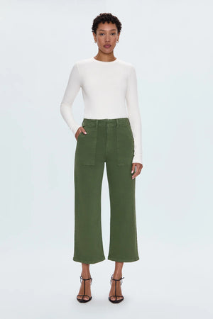 Pistola - Sophia Wide Leg Utility Pant / Basil