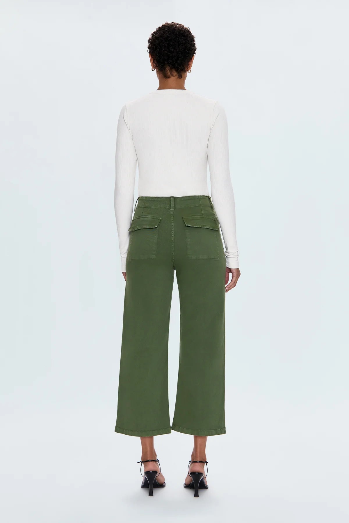 Pistola - Sophia Wide Leg Utility Pant / Basil