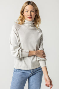 Lilla P - Snap Cuff Turtleneck Sweater