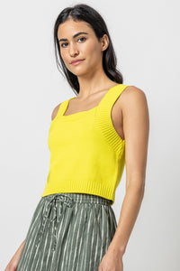 Lilla P - Sweater Tank / Lemon Lime / FINAL SALE