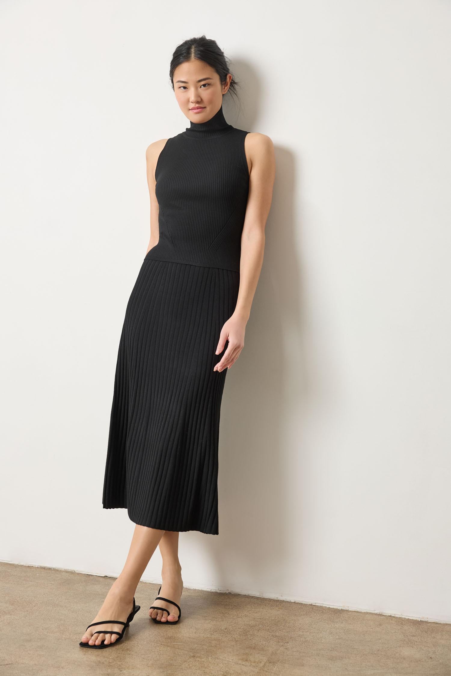 Lilla P - Straight Rib Knit Skirt