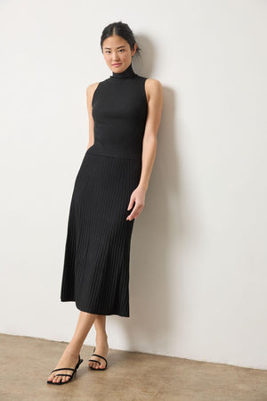 Lilla P - Straight Rib Knit Skirt