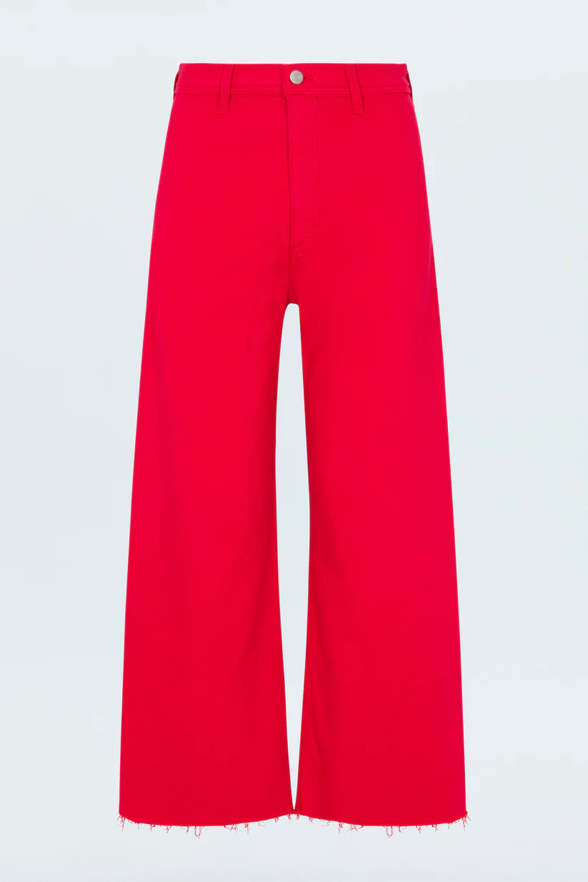 Pistola - Penny Crop High Rise Wide Jean / Ruby