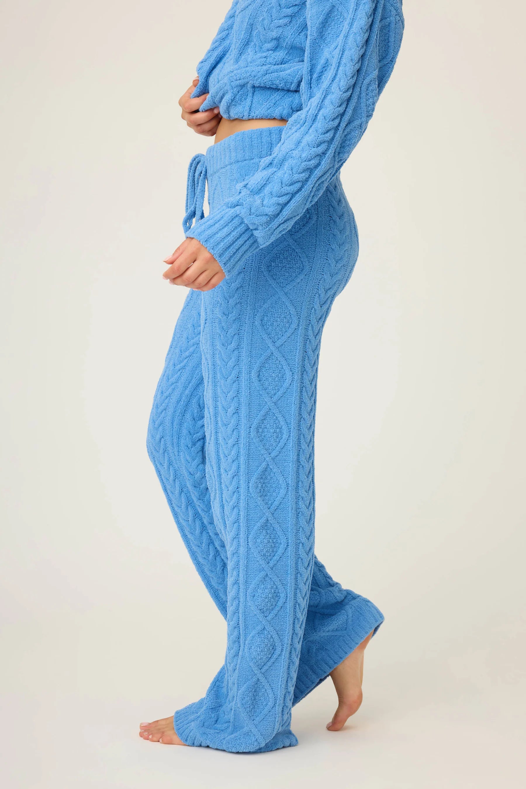 PJ Salvage - Chenille Cable Knit Pant / Sea