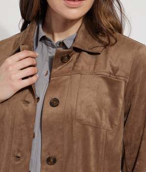 Lysse - Button Down Abigail Vegan Suede Jacket / Cold
