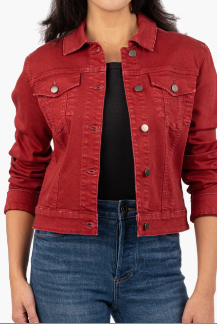 Kut - Julia Crop Jacket / Red