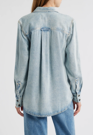 Rails - Atticus Shirt / Bleached Indigo