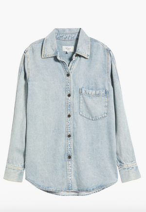 Rails - Atticus Shirt / Bleached Indigo