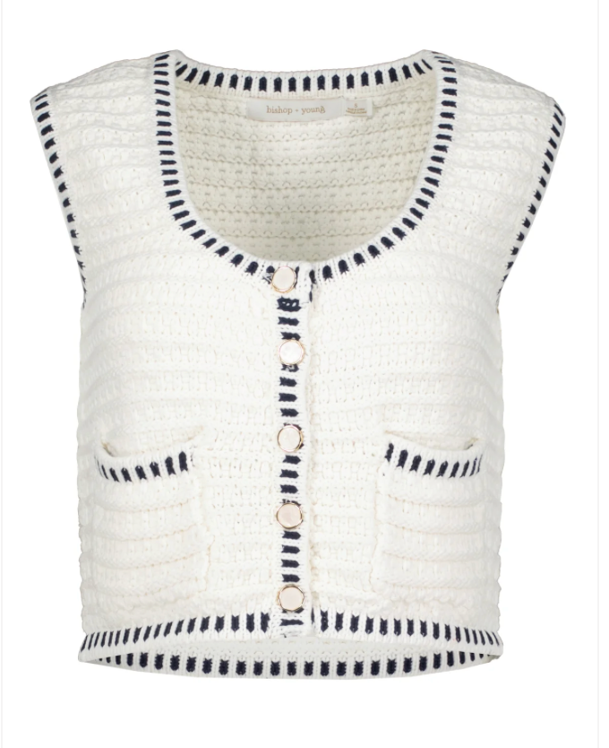 Bishop + Young - Luxe Crochet Sweater / Ivory