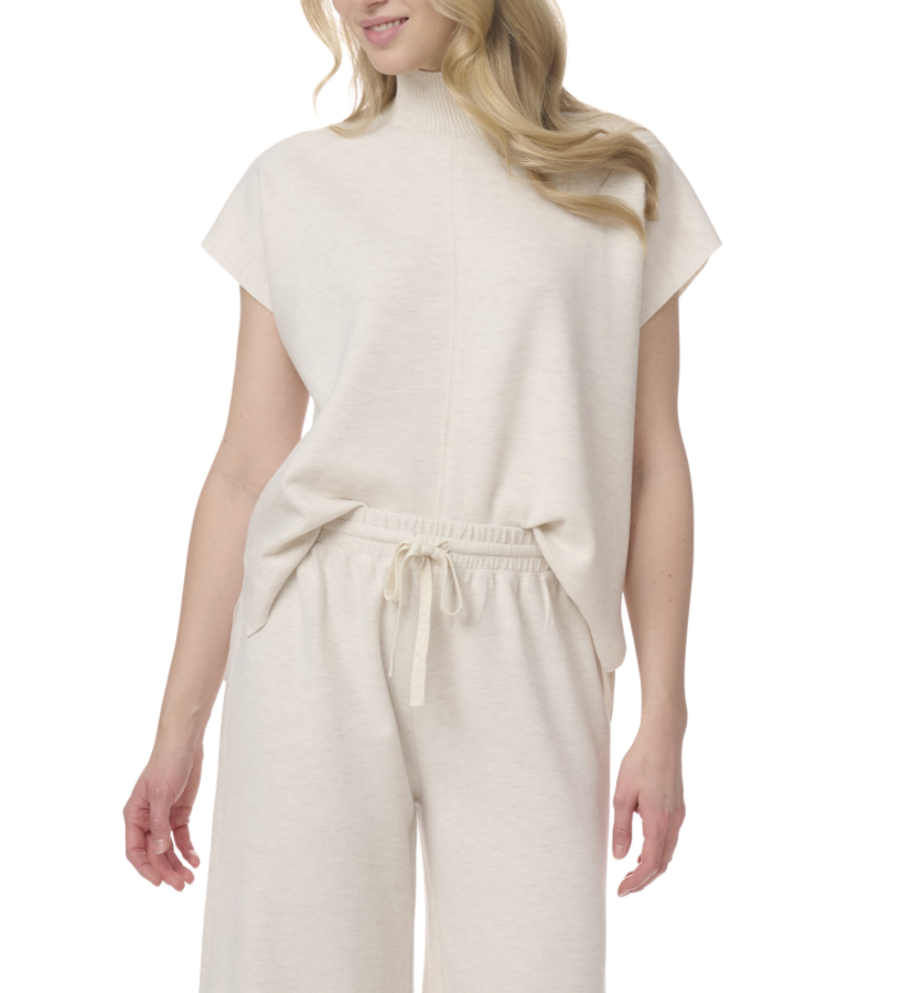 Splendid - Winslow Mockneck Pullover / Pale Oak Heather