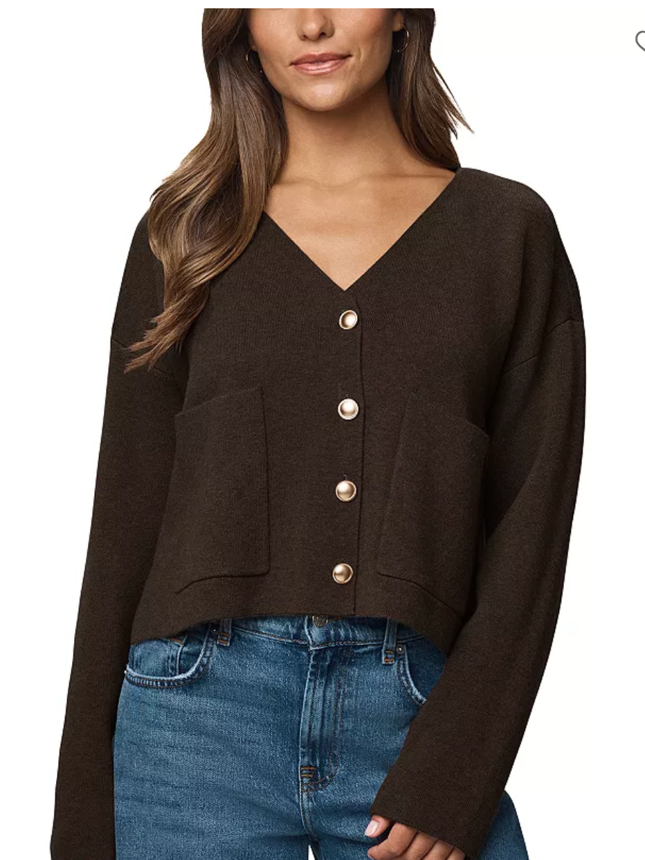 Splendid - Libby Cropped Cardi / Soft Chocolate