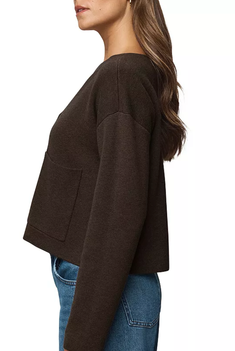 Splendid - Libby Cropped Cardi / Soft Chocolate