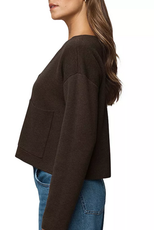 Splendid - Libby Cropped Cardi / Soft Chocolate