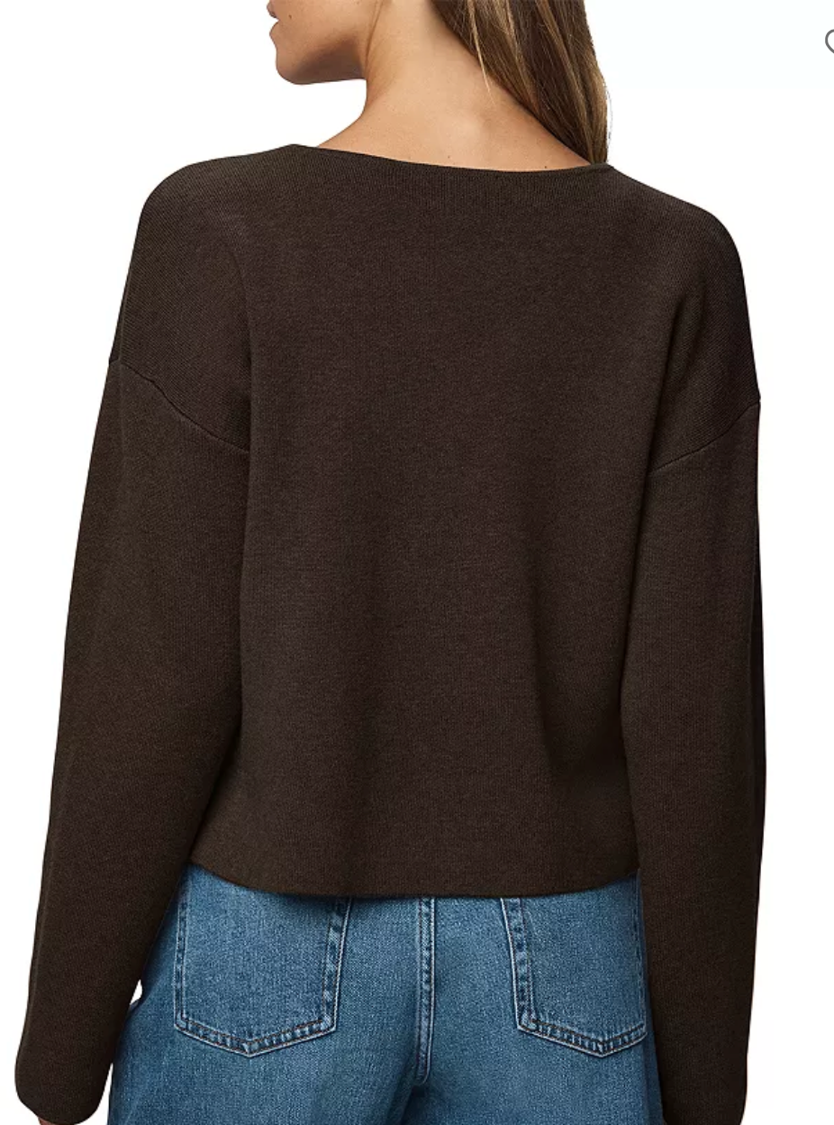 Splendid - Libby Cropped Cardi / Soft Chocolate