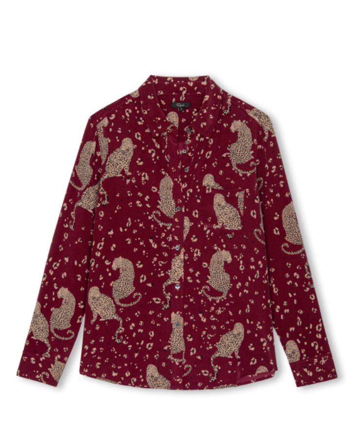 Rails - Kate Blouse / Oxblood Leopard
