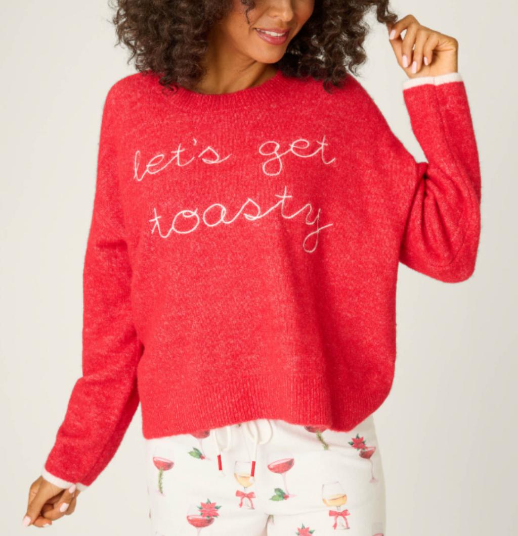 PJ Salvage - Long Sleeve Let's Get Toasty Top / Samba Red