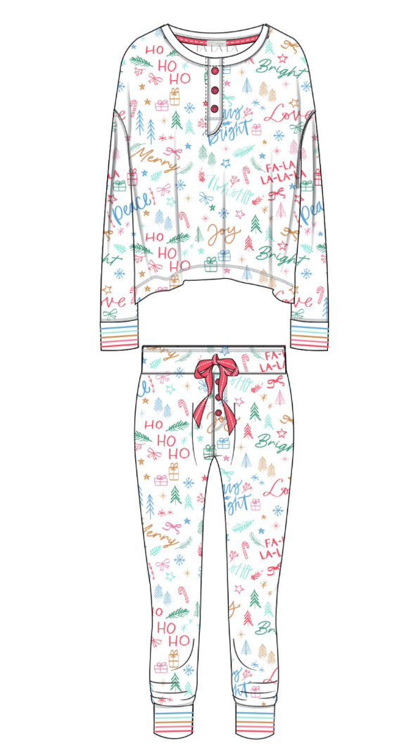 PJ Salvage - Ski Jammie Classics Set / Ivory
