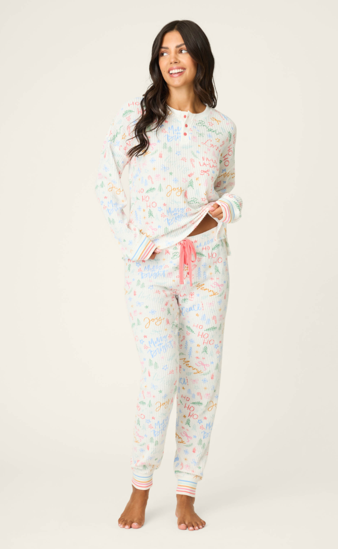 PJ Salvage - Ski Jammie Classics Set / Ivory