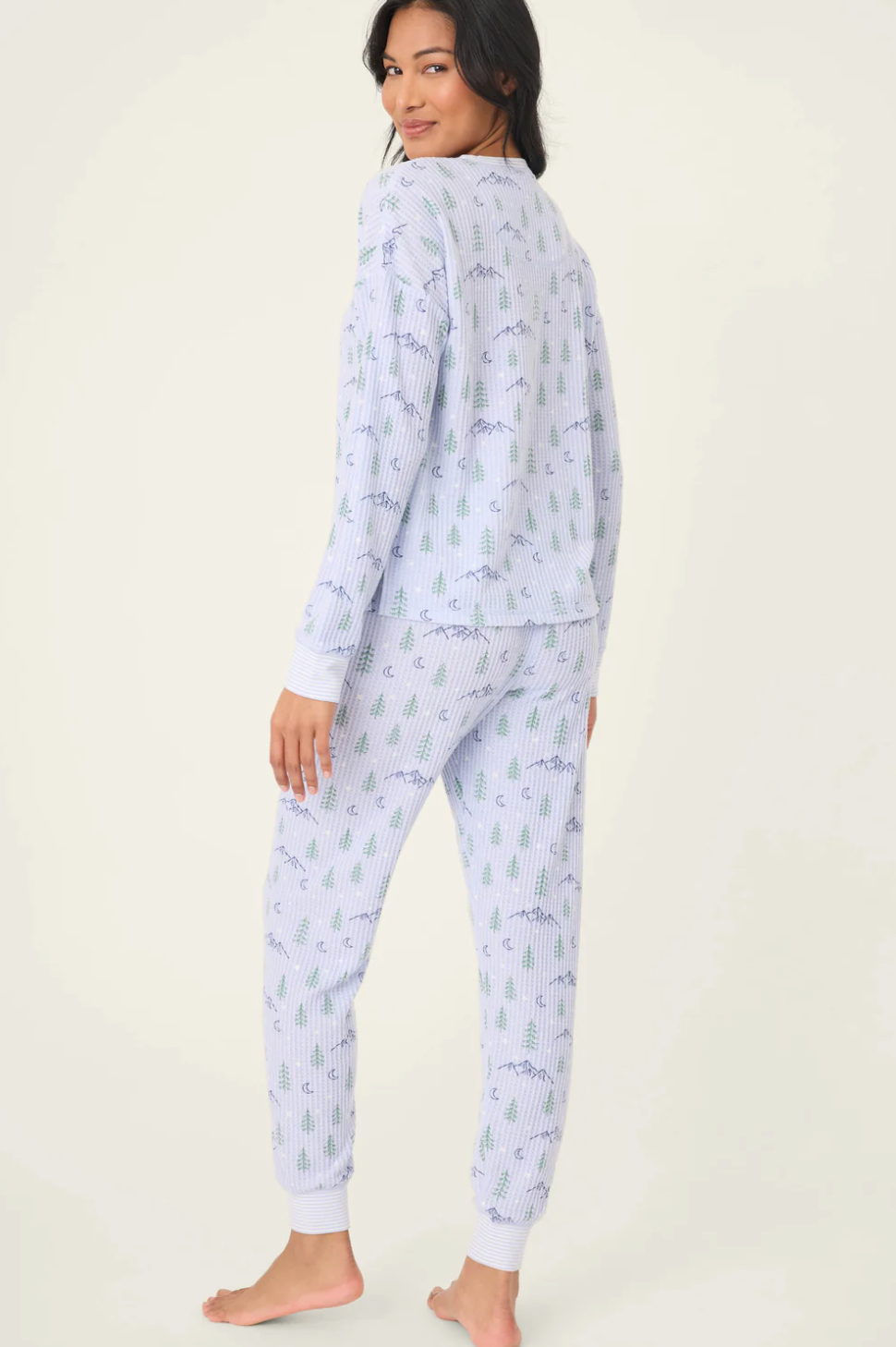 PJ Salvage - Ski Jammie Classics Mountain Dreams Print PJ Set