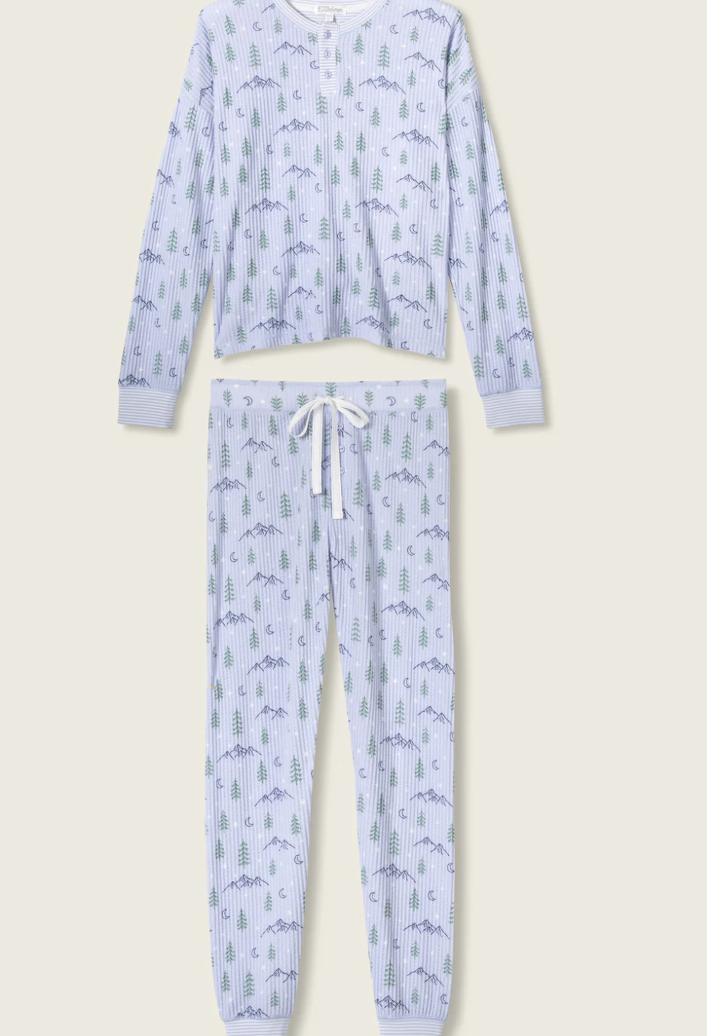 PJ Salvage - Ski Jammie Classics Mountain Dreams Print PJ Set