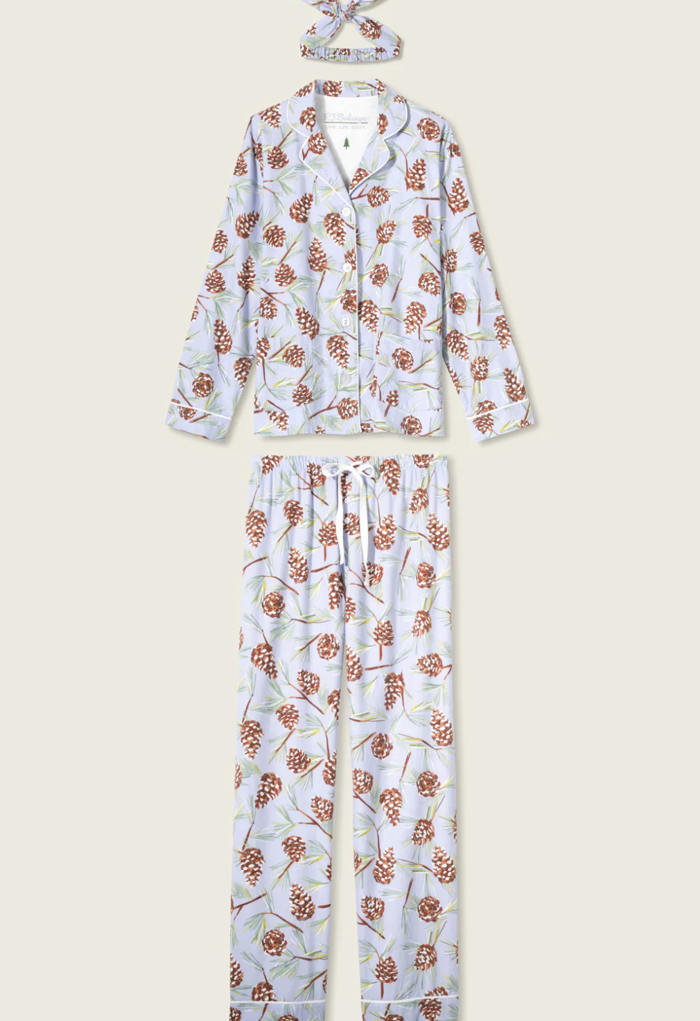 PJ Salvage - Feelin' Pine Winter Print Flannel PJ Set