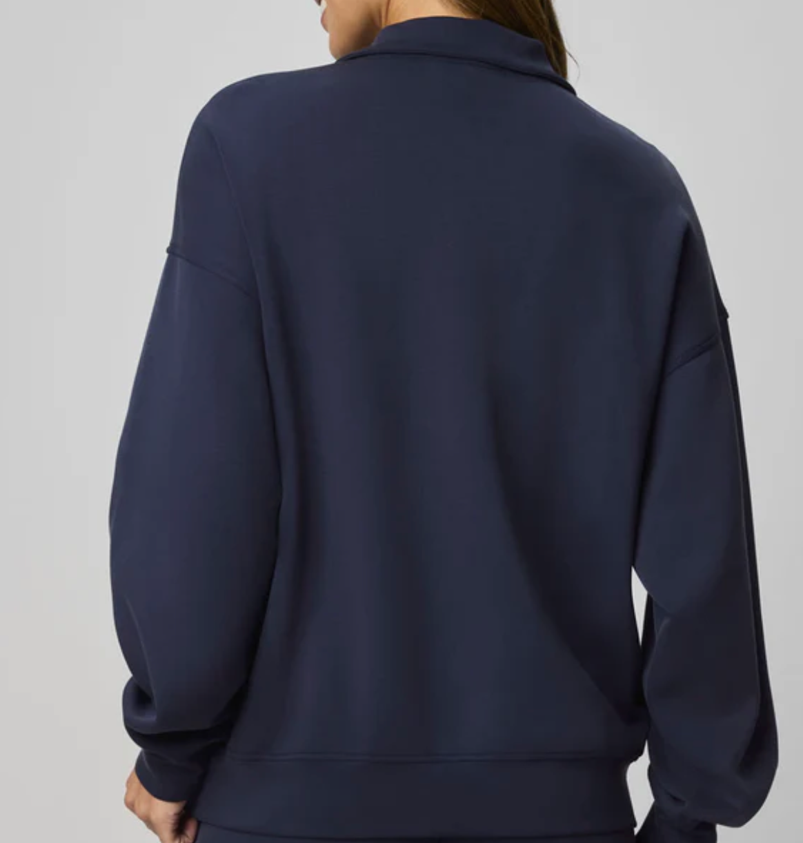 Splendid - Scubasoft Quarter-Zip Sweatshirt / Navy