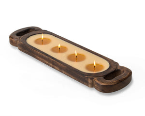 Himalayan Handmade Candles - Wooden candle Tray / Medium