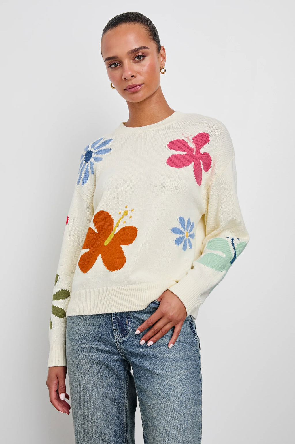 Rails - Zoey Sweater / Ivory Hibiscus