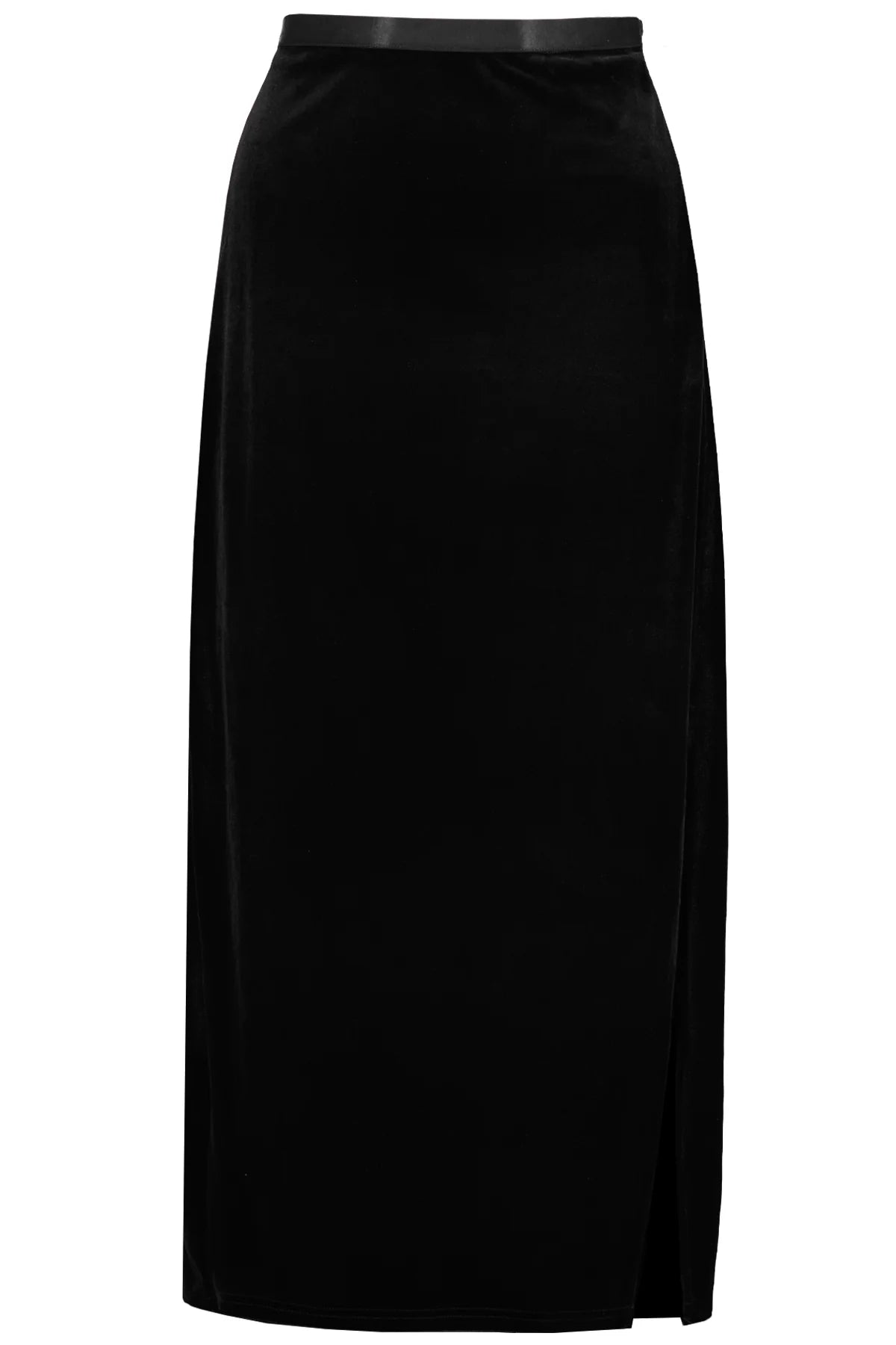 Bishop + Young - Luxe Velvet Slip Skirt / Black