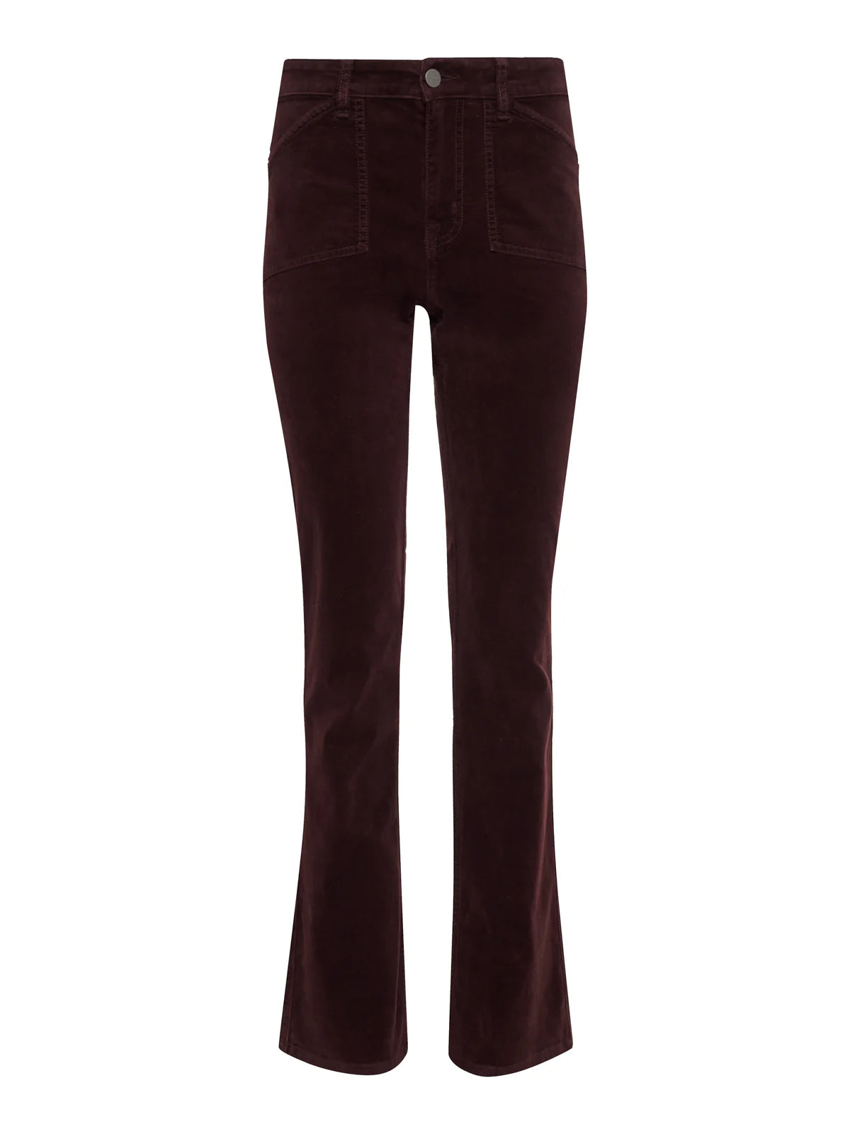 Sanctuary - Velveteen Brook Bootcut Pant / Dark Crimson