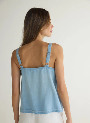Bella Dahl - Button Front Cami / Light Riviera Wash