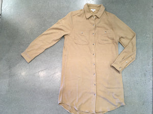 Dylan - 2 Pocket Shirt Dress / Camel