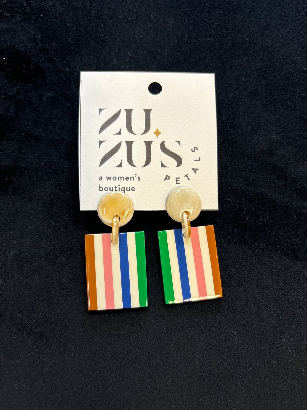 Sunshine Tienda - Desert Stripe Drop Earrings