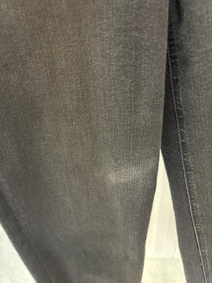 Paige - Nellie Raw Hem / Black Willow / FINAL SALE (Fading on right leg - see last pic)