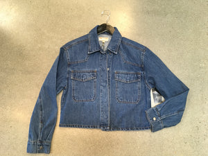 Kut - Billie Crop Denim Jacket/ Med Base Wash