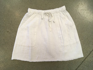 Lilla P - Short Skirt w/ Pockets / White  / FINAL SALE