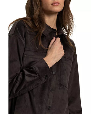 Sanctuary - Ivy Suede Shirt / Semi Sweet