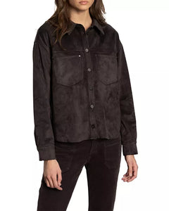 Sanctuary - Ivy Suede Shirt / Semi Sweet