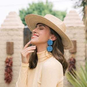 Sunshine Tienda - Blue Dot Double Dangle Earrings