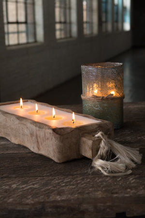 Himalayan Handmade Candles - Driftwood Tray / Large