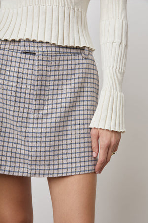 Rails - Prim Skirt / Lilac Navy Mini Check