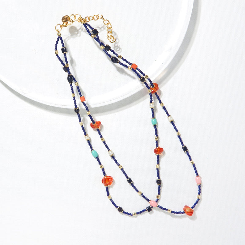 Ink + Alloy - Double Strand Mix Beads
