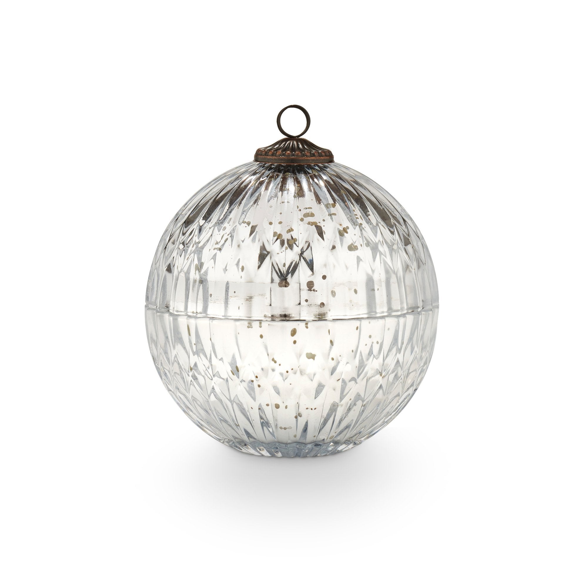 Illume - Silver Mercury Glass Ornament Candle / Balsam & Cedar