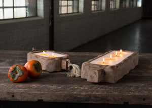 Himalayan Handmade Candles - Driftwood Tray / Large