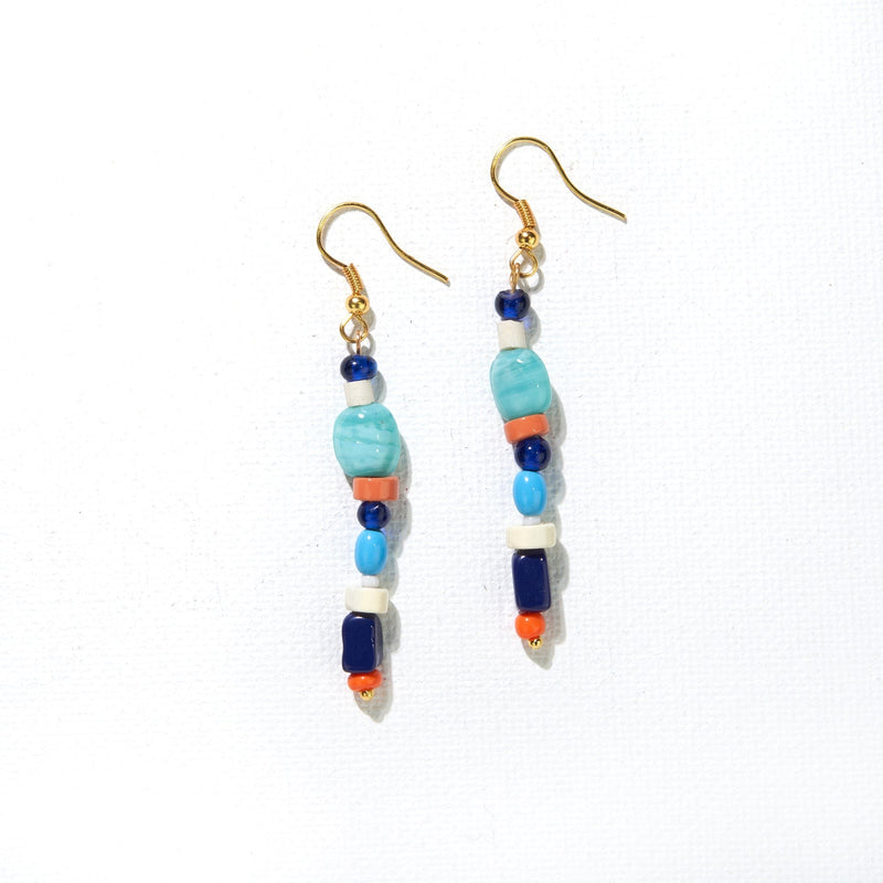 Ink + Alloy - Glass Bead Drop Dangle Earrings