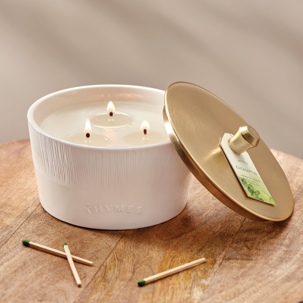 Thymes - Eucalyptus Statement 3-Wick Candle