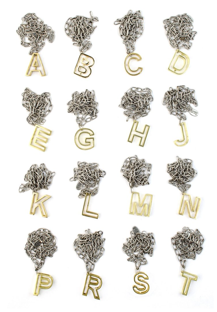 Julio Designs - Lovell Alphabet Necklace