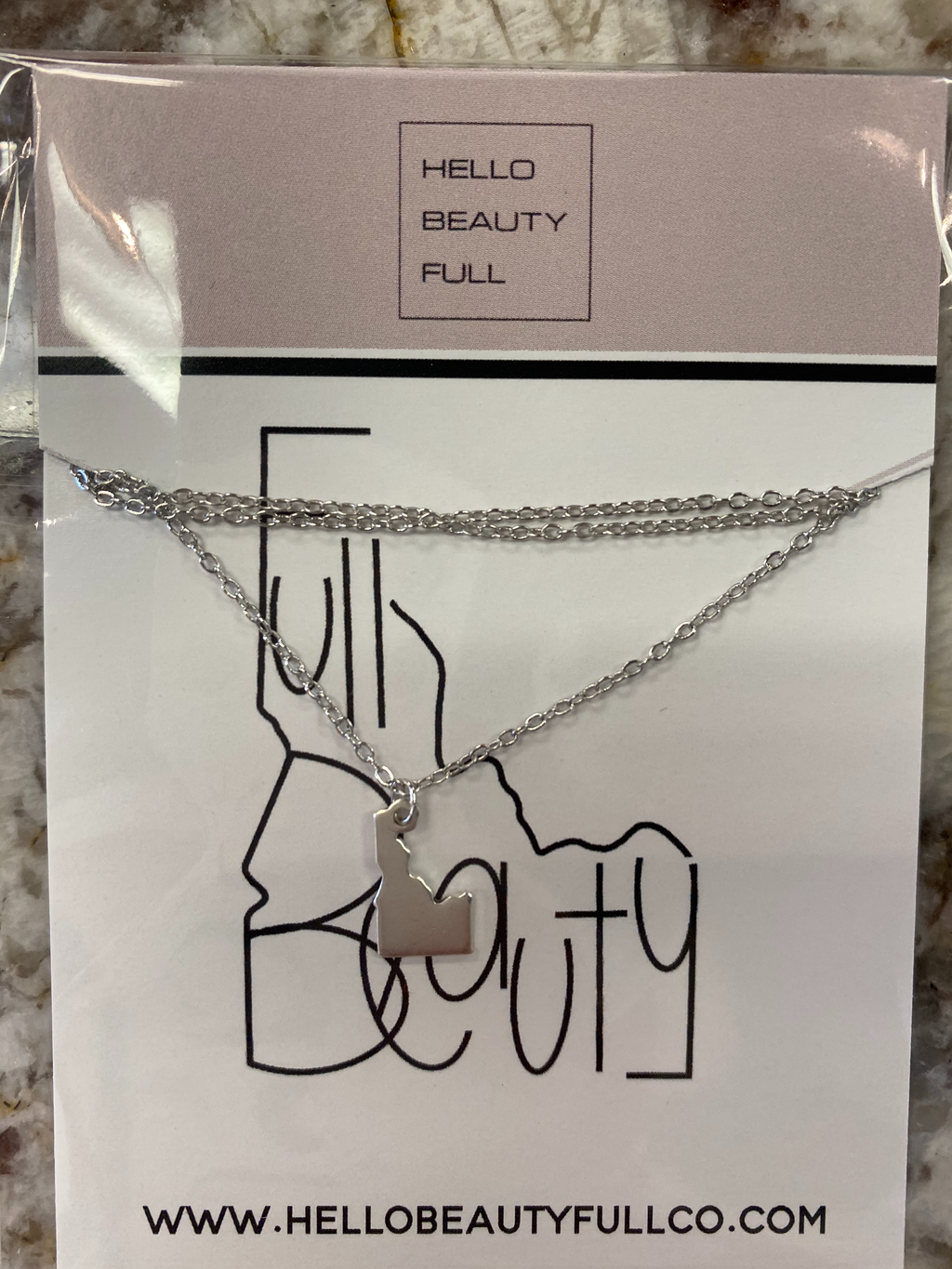 Hello Beauty Full - Dainty Idaho necklace / Silver